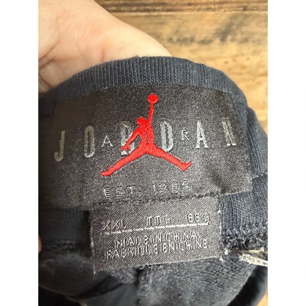 Jordan Jumpman Air Fleece Shorts Mens XXL Black Graphic Athletic‎ Gym CV2241-010